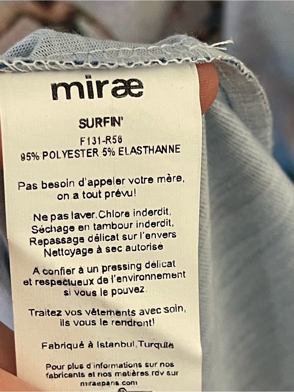 Mirae Surfin' Dress in Bleu sleeveless mini tank-dress size M NWT - Picture 9 of 12